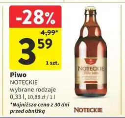Intermarche Piwo NOTECKIE (wybrane rodzaje) oferta