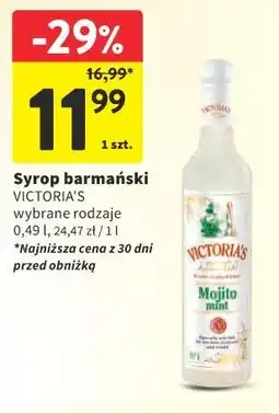 Intermarche Victoria's Syrop Barmański Mojito 0,49L oferta
