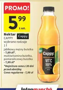 Intermarche Nektar Cappy wybrane rodzaje 1l oferta