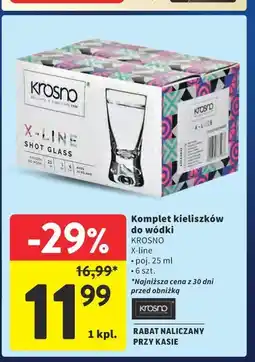 Intermarche Krosno X-line Komplet kieliszków do wódki oferta
