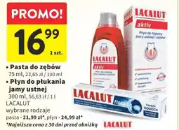 Intermarche Lacalut Pasta do zębów / Płyn do płukania jamy ustnej oferta