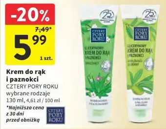 Cztery Pory Roku Krem do rąk i paznokci