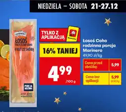 Biedronka Łosoś Coho rodzinna porcja Marinero oferta