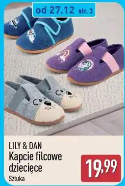 ALDI LILY & DAN Kapcie filcowe dziecięce oferta