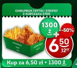 Żabka Chrupbox frytki/stripsy z kurczaka oferta