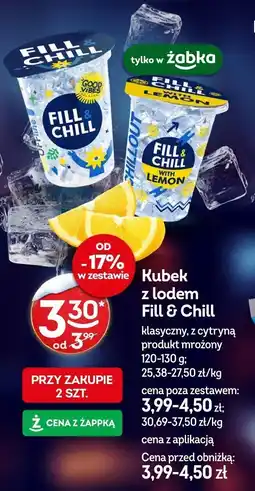 Żabka Kubek z lodem Fill & Chill klasyczny, z cytryną produkt mrożony oferta