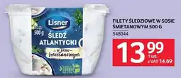 Selgros Śledź atlantycki w sosie śmietanowym Lisner 500g oferta