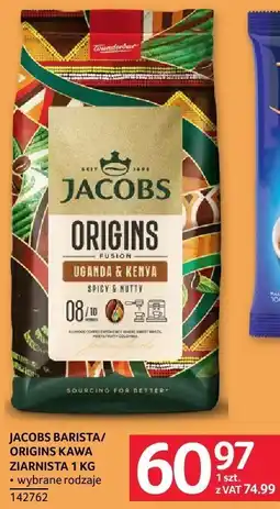 Selgros Kawa ziarnista JACOBS BARISTA/ORIGINS KAWA ZIARNISTA 1 KG oferta