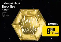 Polomarket Talerzyki złote Happy New Year Party Deco oferta