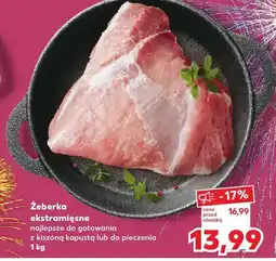 Kaufland Żeberka ekstramiędne najlepsze do gotowania z kiszoną kapustą lub do pieczenia oferta