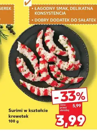 Kaufland Surimi w kształcie krewetek oferta