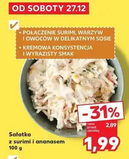 Kaufland Sałatka z surimi i ananasem oferta