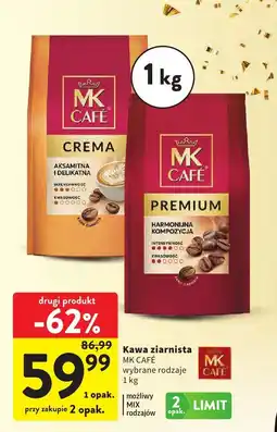Intermarche Kawa ziarnista MK CAFÉ wybrane rodzaje 1 kg oferta