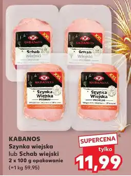 Kaufland Szynka wiejska lub schab wiejski 2x100g oferta