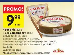 Intermarche Ser Camembert VALBON wybrane rodzaje oferta