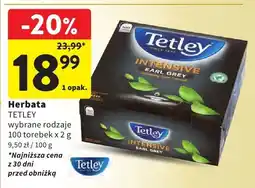 Intermarche Herbata TETLEY wybrane rodzaje oferta