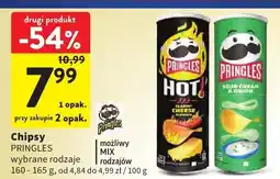 Intermarche Chipsy PRINGLES wybrane rodzaje oferta