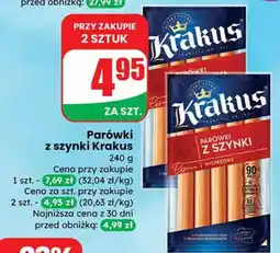 Dino Parówki z szynki Krakus oferta