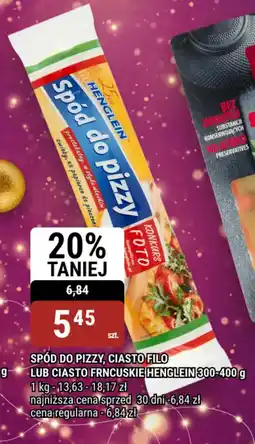 bi1 Spód do pizzy, ciasto filo lub ciasto frncuskie henglein oferta