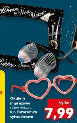 Okulary imprezowe różne rodzaje lub Fotoramka sylwestrowa