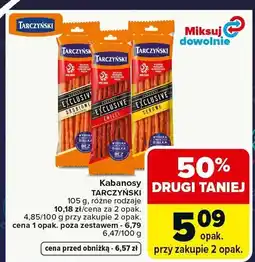 Carrefour Market Kabanosy Tarczyński Exclusive 105g oferta