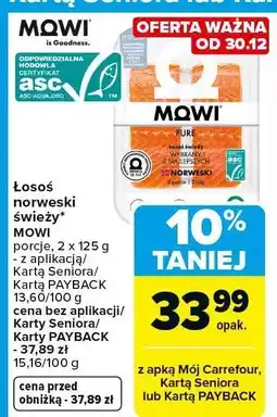 Carrefour Market Łosoś norweski świeży MOWI oferta
