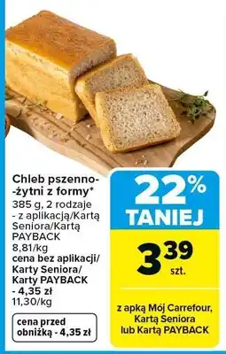 Carrefour Chleb pszenno-żytni z formy oferta