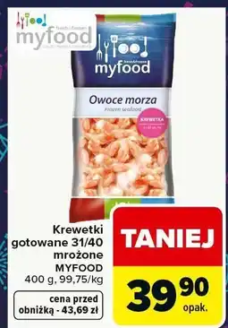 Carrefour Krewetki obrane gotowane NORSO oferta