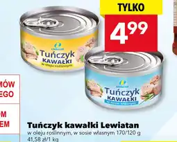 Lewiatan Tuńczyk kawałki Lewiatan w oleju roślinnym, w sosie własnym 170/120 g oferta