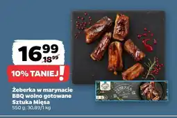 Netto Żeberka w marynacie BBQ wolno gotowane Sztuka Mięsa oferta