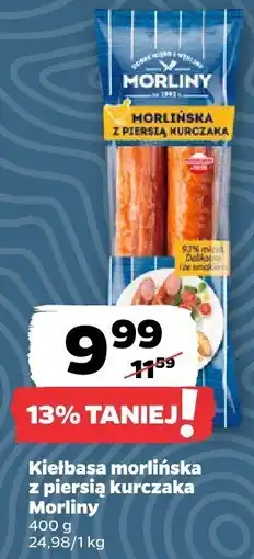 Netto Kiełbasa morlińska z piersią kurczaka Morliny oferta