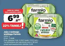 Netto Jaja z wolnego wybiegu Farmio rozm. L oferta