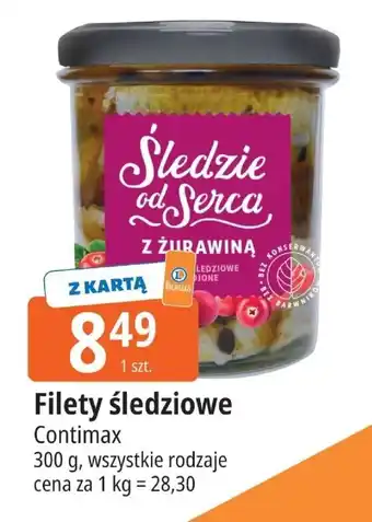 Filety śledziowe z żurawiną Continuax