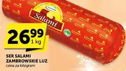 Euro Sklep Ser Salami Zambrowskie Luz cena za kilogram oferta