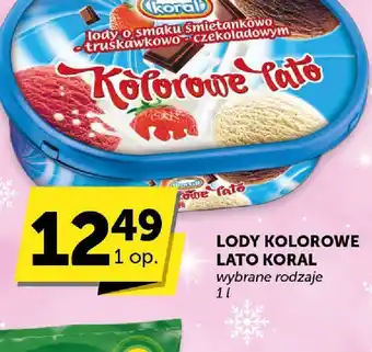 Lody kolorowe lato Koral