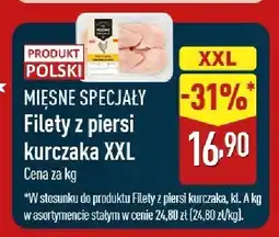 ALDI Filety z piersi kurczaka XXL Mięsne Specjały oferta