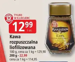 E.Leclerc Kawa rozpuszczalna liofilizowana Plantation oferta