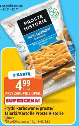E.Leclerc Frytki karbowane Proste Historie Iglotex oferta