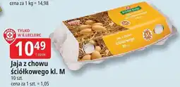 E.Leclerc Jaja z chowu ściółkowego kl. M oferta