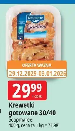E.Leclerc Krewetki gotowane Delpierre Scamparee 30/40 oferta