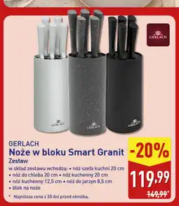ALDI GERLACH Noże w bloku Smart Granit oferta