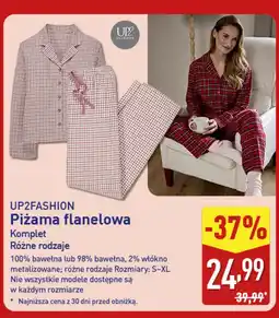 ALDI UP2FASHION Piżama flanelowa oferta