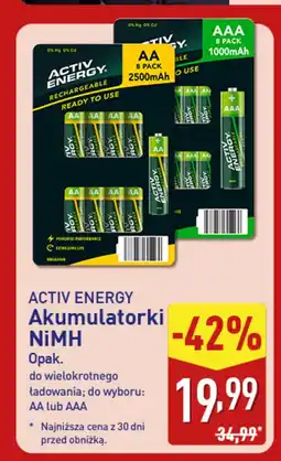 ALDI ACTIV ENERGY Akumulatorki NiMH oferta
