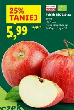 Lidl Polskie BIO jabłka oferta