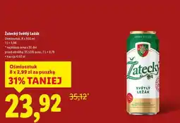 Lidl Žatecký Světlý Ležák oferta