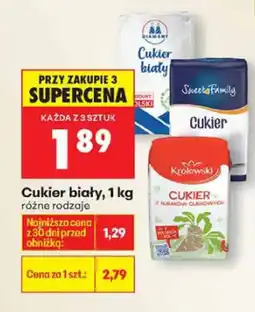 Biedronka Cukier biały 1 kg różne rodzaje oferta