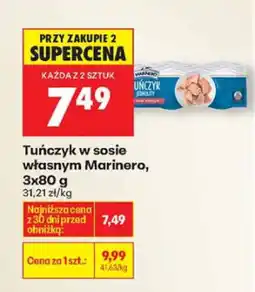 Biedronka Tuńczyk w sosie własnym oferta