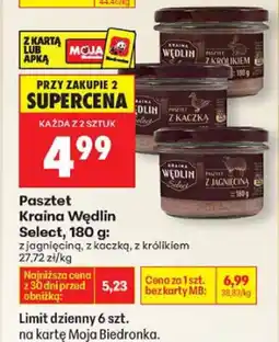 Biedronka Pasztet z jagnięciną, z kaczką, z królikiem oferta