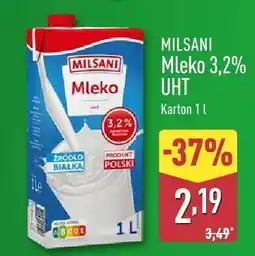 ALDI Mleko Milsani 3,2% UHT 1 l oferta
