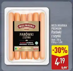 ALDI Parówki z szynki Wedliniarnia Premium 250 g oferta